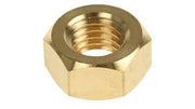 0-80 BRASS HEX NUT ( 100 PACK)