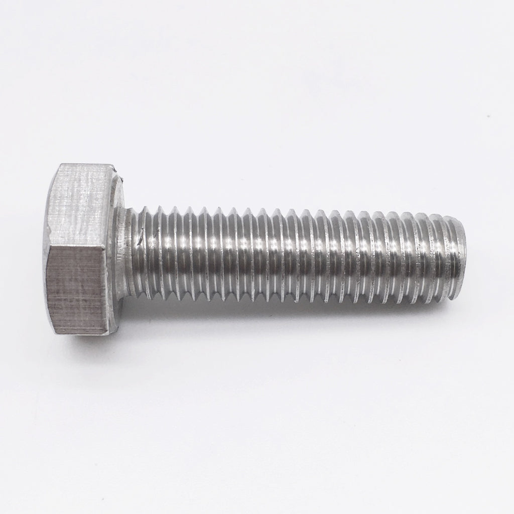 M8 X 1.25 X 35  Left hand Thread Metric Hex bolt 18-8 Stainless Steel  (pkg of 5 )